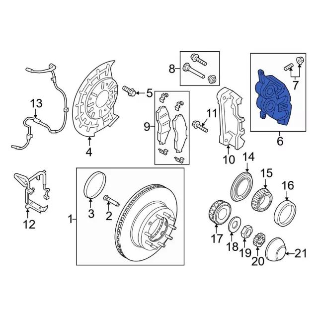 PC3Z2B120B - Brakes: Caliper for Ford Image