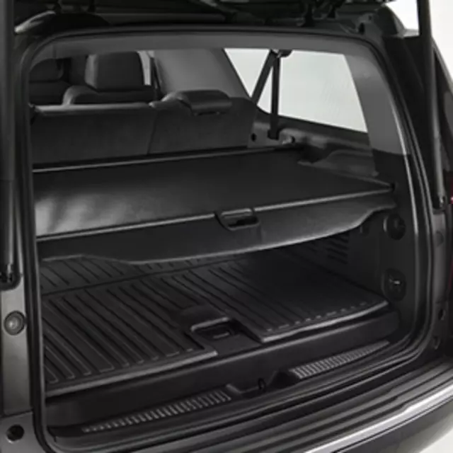 22936589 - : Retractable Cargo Area Luggage Shade in Black for Cadillac: Escalade | Chevrolet: Tahoe | GMC: Yukon Image