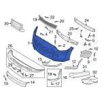 KR3Z17D957AAPTM - Body: Bumper Cover for Ford: Mustang Image
