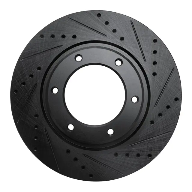 63376116R - : DFC Brake Rotor - Drilled and Slotted - Black for DYNAMIC FRICTION Image
