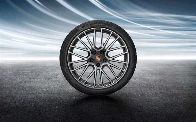 9Y0044610H - Wheels: 21-Inch Rs Spyder Winter Wheel-And-Tire Set for Porsche: Cayenne Image