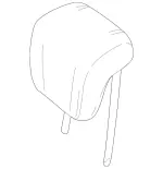 21797023005E75 - Body: Headrest for Mercedes-Benz Image