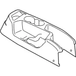 KT1Z61045A36AC - Body: Console Base for Ford: Transit Connect Image