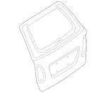 211740080528 - : Door, Body-In-White for Mercedes-Benz: E320, E500, E55 AMG Image