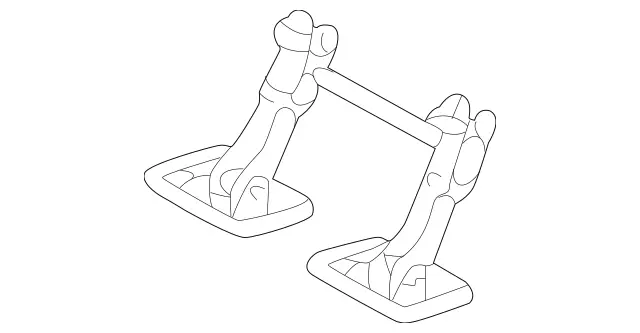 1639200417 - Rear Seat Bench: Footrest for Mercedes-Benz: ML320, ML430 Image image