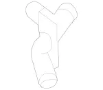 2515060018 - : Connecting Pipe for Mercedes-Benz: GL320, GL550, ML320, ML350, ML450, ML500, ML550, ML63 AMG, R320, R350, R500 Image