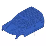 LC3Z26001B24B - Body: Cab for Ford: F-250 Super Duty, F-350 Super Duty, F-450 Super Duty Image