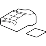 CA1Z7863840A - Body: Seat Cushion Pad for Lincoln: MKX Image