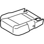 HK4Z9963804AZ - Body: Cushion Cover for Ford: Transit-150, Transit-250, Transit-350, Transit-350 HD Image