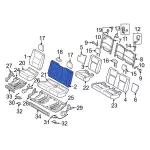 KC3Z2866601CC - Body: Seat Back Cover for Ford: F-250 Super Duty, F-350 Super Duty Image