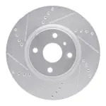 63180073L - : DFC Brake Rotor - Drilled and Slotted - Silver for DYNAMIC FRICTION Image
