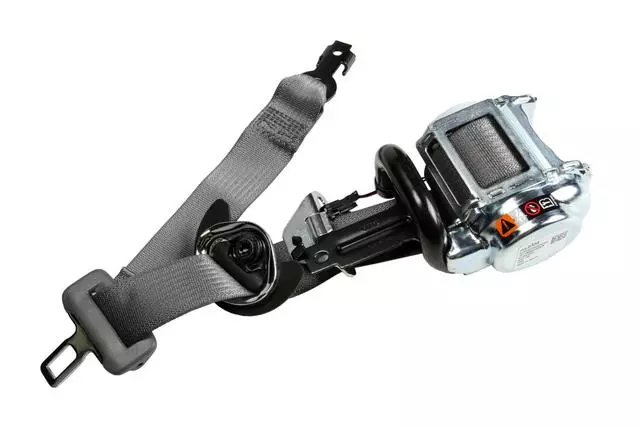 Dark Ash Gray Passenger Seat Belt with Retractor and Pre-Tensioner - GM (19351678)