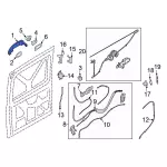 NK3Z1722404C - Body: Handle, Outside for Ford Image