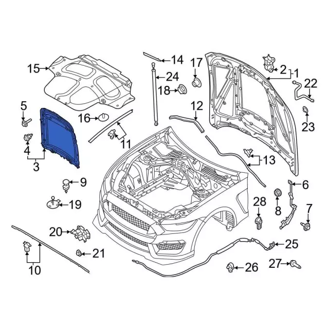 KR3Z16C630AAPTM - : Scoop for Ford: Mustang Image