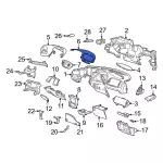 F75Z15042A82BAD - Body: Cluster Panel for Ford: Expedition, F-150, F-250 Image