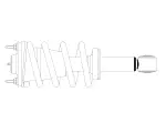 883238 - : 04-08 Mazda RX-8 Suspension Strut and Coil Spring Assembly  - Rear Left for GSP Image