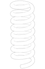 2053243200 - Springs, Suspension and Hydraulic Components: Helical Spring for Mercedes-Benz Image