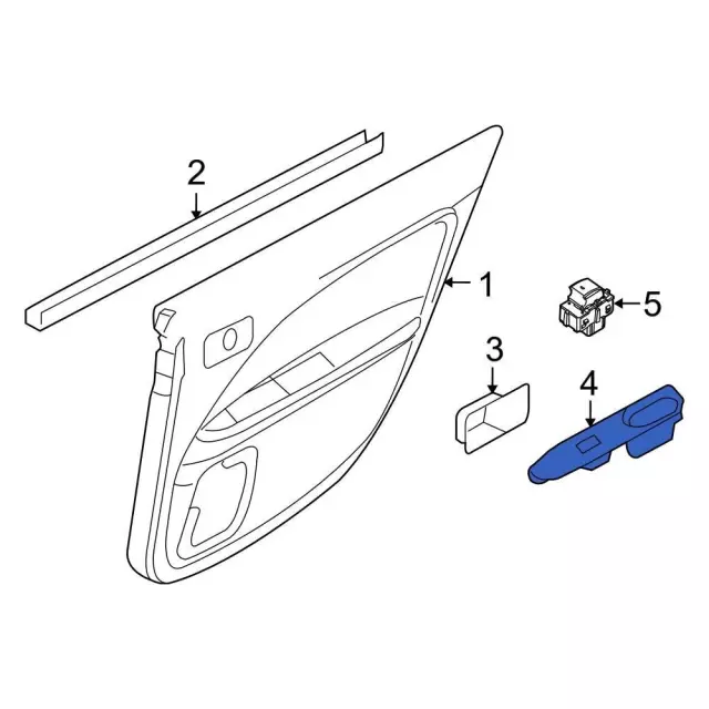 7E5Z5422635AB - Body: Switch Bezel for Ford: Fusion | Mercury: Milan Image