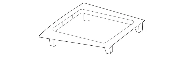2046803208 - Trim: Cover for Shift Gate for Mercedes-Benz: C250, C300, C350 Image image