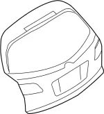 KMM10CL9MB - Body: Lift Gate for INFINITI: FX35, FX45 Image