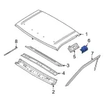 7C3Z2551187A - Body: Outer Rail for Ford: F-250 Super Duty, F-350 Super Duty, F-450 Super Duty, F-550 Super Duty Image
