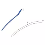 LR3Z9920000AA - : 2020-2023 Ford Mustang - Stripe Tape for Ford: Mustang Image