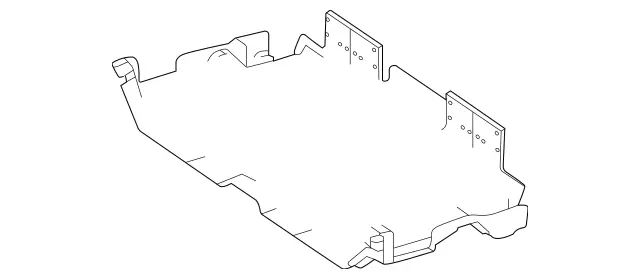 1676808001 - Covering and Lining: Lining, Crossmember for Mercedes-Benz: GLS450, GLS580, GLS63 AMG Image image