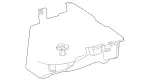 1676901503 - Covering and Lining: Lining, Spare Wheel Well for Mercedes-Benz Image