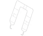 1639730114 - Rear Seat Bench: Reinforcement for Mercedes-Benz Image