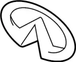 628905CR0A - Body: Emblem for Infiniti Image