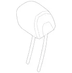 46397052008U53 - Body: Headrest, Outer for Mercedes-Benz Image
