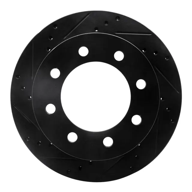 63340088L - : DFC Brake Rotor - Drilled and Slotted - Black for DYNAMIC FRICTION Image