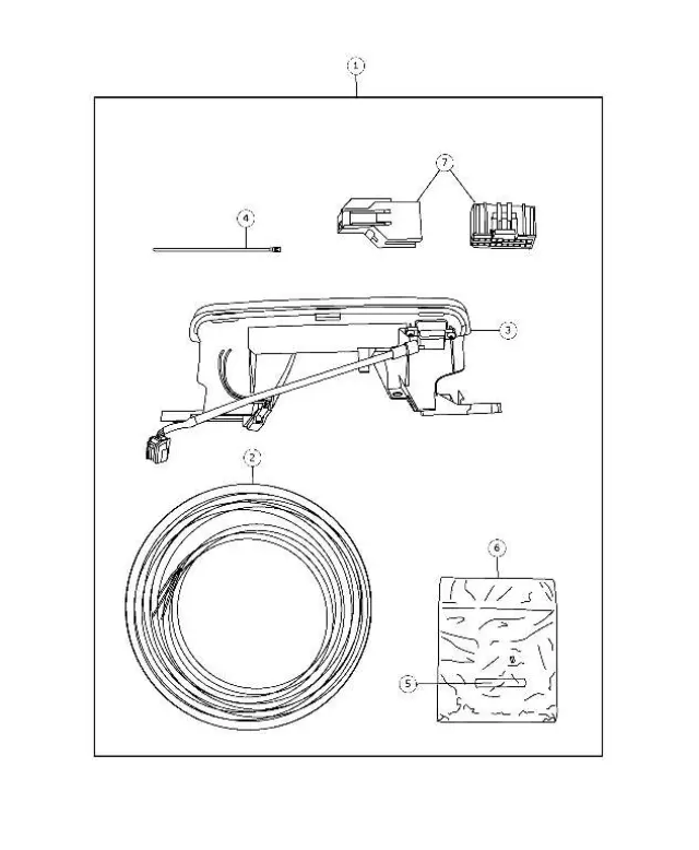 Center High Mounted Stop Lamp - Mopar (57010606AK)
