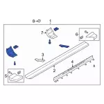 LC3Z16450JB - : Running Board for Ford: F-250 Super Duty, F-350 Super Duty, F-450 Super Duty Image