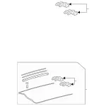 2537803900 - Sliding Sunroof: Sliding Sunroof Component for Mercedes-Benz: GLC300, GLC43 AMG, GLC63 AMG Image