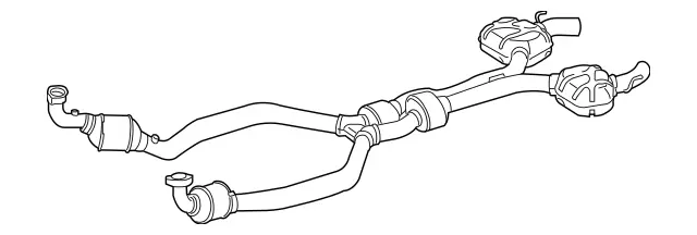 2304904619 - : Exhaust Line for Mercedes-Benz Image