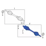 N1MZ3A427F - : Axle Assembly for Ford: Explorer, Police Interceptor Utility | Lincoln: Aviator Image