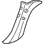 GL1Z7803599AA - Body: Windshield Pillar Trim for Ford: Expedition Image