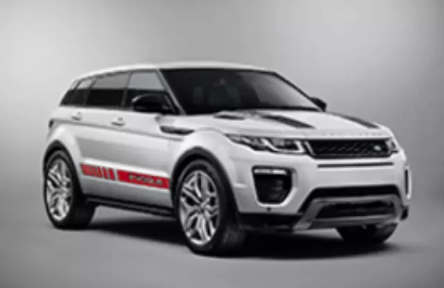 VPLVB0175CAH - Exterior: Vehicle Decals, Strobe, Right Side, Red for Land Rover: Range Rover Evoque Image