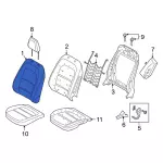 LJ6Z7864417BE - Body: Seat Back Cover for Ford: Escape Image