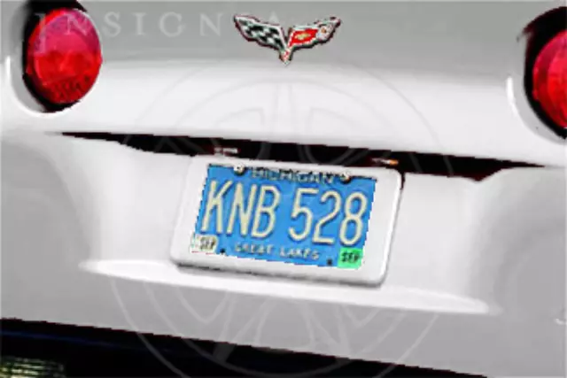 12499520 - Exterior: Rear License Plate Holder - White (10U) for GM Image