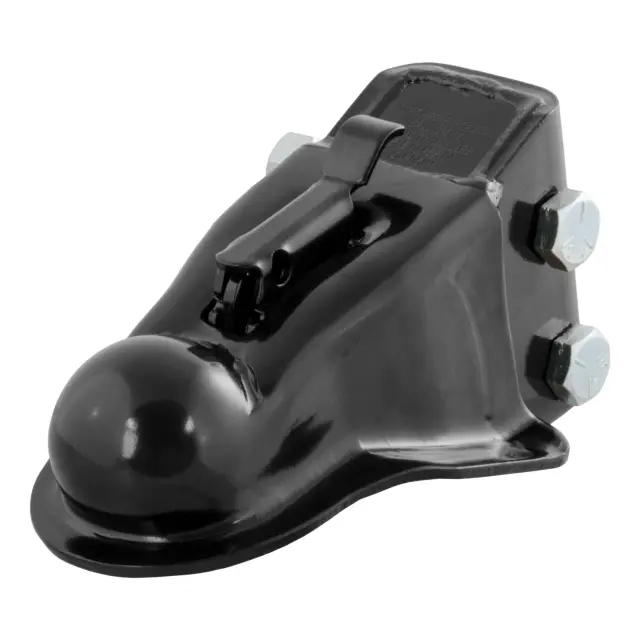 25330 - : 2-5/16" Channel-Mount Coupler with Easy-Lock (14,000 lbs, Black) for CURT Image
