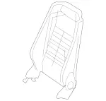 2169108000 - Driver Seat: Driver Seat Backrest for Mercedes-Benz: CL550, CL600, CL63 AMG, CL65 AMG Image