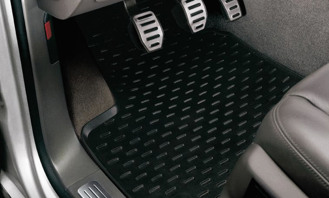 95504480261 - Interior: Rubber Floor Mats - Black for Porsche: Cayenne Image