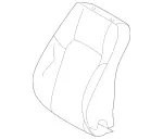 20391016477D44 - Body: Seat Back Cover for Mercedes-Benz Image