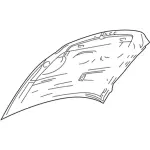 2L7Z16612AA - Body: Hood for Lincoln: Navigator Image