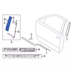 FL3Z1520554BD - Body: Applique for Ford: F-150, F-150 Lightning, F-250 Super Duty, F-350 Super Duty, F-450 Super Duty Image
