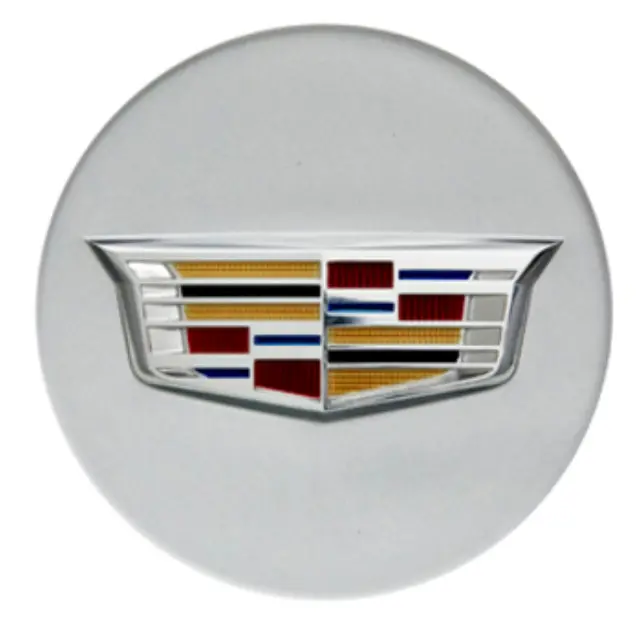 19329848 - Wheels: Wheel Center Caps, Silver w\\/Color Crest for Cadillac: ATS, CTS Image