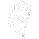 2169101575 - Driver Seat: Upholstery Insert for Mercedes-Benz Image