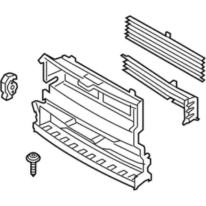 HS7Z8475C - Cooling System: Ford Fusion Shutter Assembly - Radiator Control for Ford Image